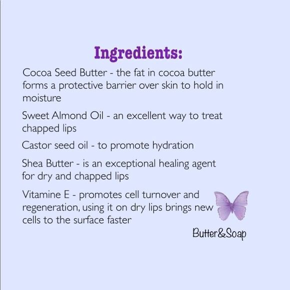 🌿Two Handcrafted Vanilla Mint S.O.S Lip butter sticks - Picture 4 of 7